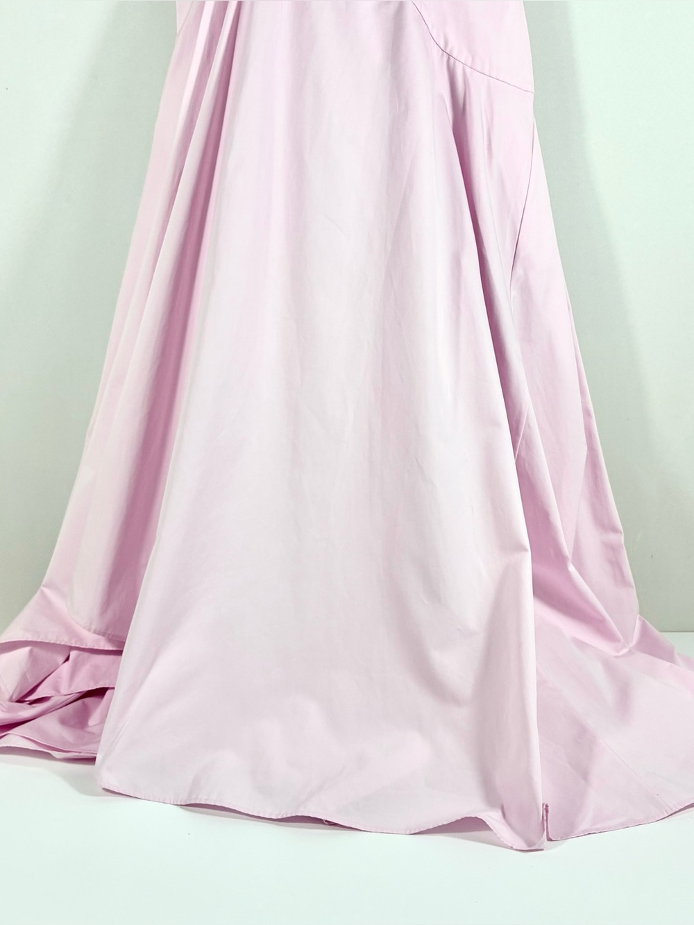 Alexander McQueen Asymmetric Cotton Poplin Midi Dress Ice Pink IT 40 US 4 NWT - Picture 9 of 17